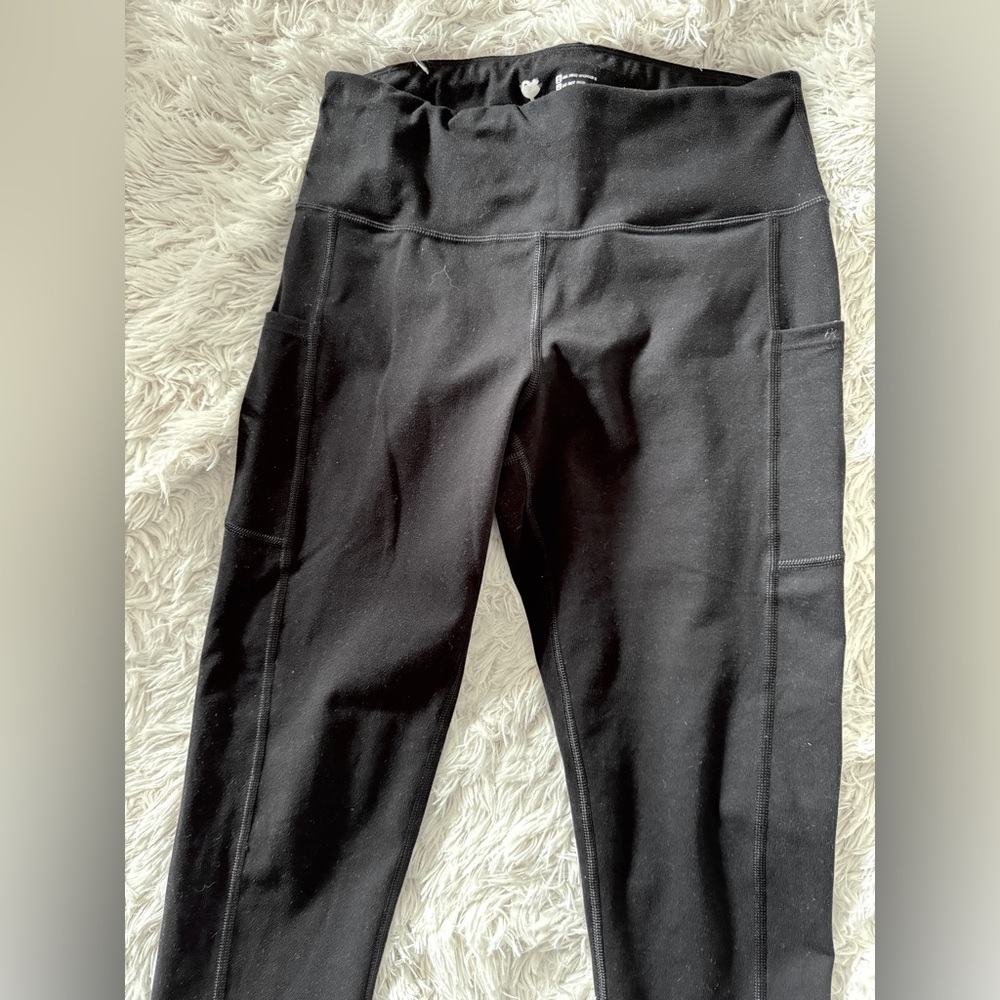 Luga Black High Waist Leggings with pockets